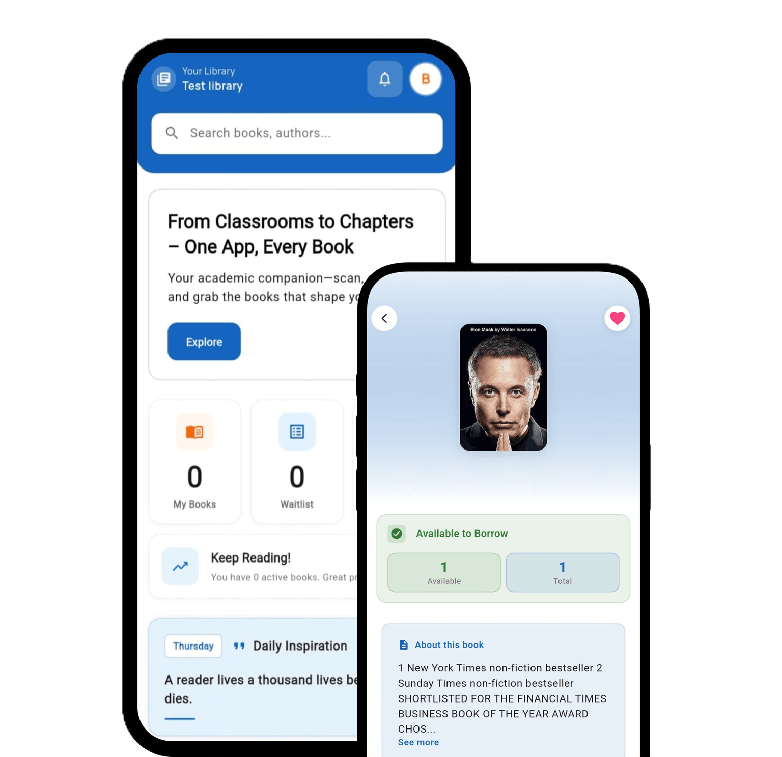 BookNest mobile app interface